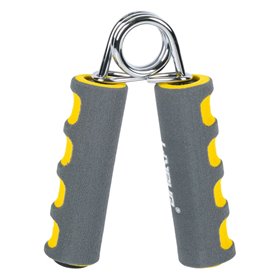 Τανάλιες Εκγύμνασης με Foam Λαβές Γκρι Κίτρινο (15 kg) - 2 τμχ.