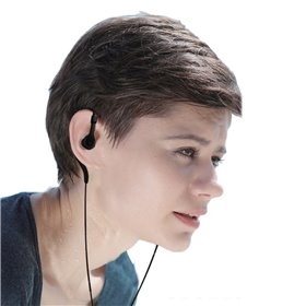 Ακουστικά Handsfree Sports με Μικρόφωνο Μαύρα 