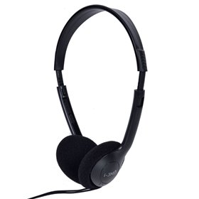 Ακουστικά Στερεοφωνικά Στέκα Μαύρα 1.5 m