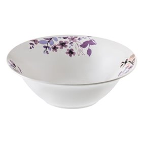 Μπολ Πορσελάνη Λευκό Μωβ Λουλούδια 1650ml