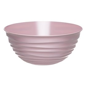 Μπολ Σερβιρίσματος Πλαστικό Ροζ Nude Ανάγλυφες Ρίγες 4 lt