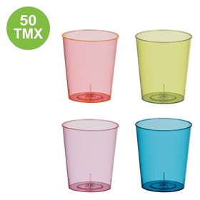 Σφηνάκια Πλαστικά Επαναχρησιμοποιούμενα 4 Έντονα Χρώματα 60 ml - 50 τμχ. Σφηνάκια Πλαστικά Επαναχρησιμοποιούμενα 4 Έντονα Χρώματα 60 ml - 50 τμχ.