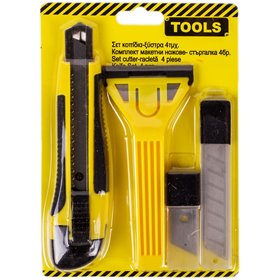 Κοπίδι Εργασίας &amp Ξύστρα - 4 τμχ.