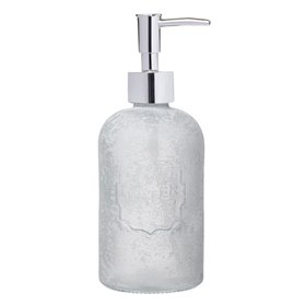 Ντισπένσερ Γυάλινο Αμμοβολή Λευκό Soap 400 ml