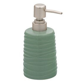 Ντισπένσερ Κεραμικό Μέντα Ανάγλυφες Γραμμές 7.5x16.5 cm