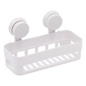 Ράφι Μπάνιου Λευκό με Βεντούζα 26x11x7 cm