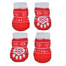 Χριστουγεννιάτικα Καλτσάκια Σκύλου Κόκκινα Λευκό Γουνάκι 6 εκ. - 4 τμχ. Χριστουγεννιάτικα Καλτσάκια Σκύλου Κόκκινα Λευκό Γουνάκι 6 εκ. - 4 τμχ.