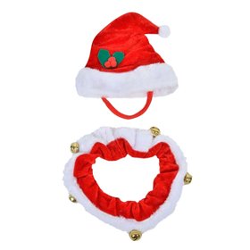 Χριστουγεννιάτικο Καπέλο & Λαιμός Σκύλου Χριστουγεννιάτικο Καπέλο & Λαιμός Σκύλου