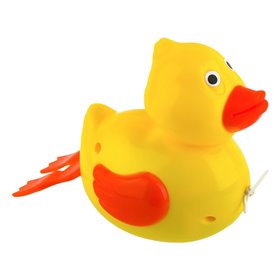 Παιχνίδι Μπάνιου Κουρδιστό Παπί Κολυμβητής Κίτρινο 13 cm