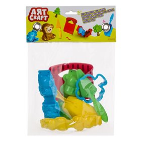 Σετ Καλούπια για Άμμο Χειροτεχνίας με Σπάτουλα και Φτυάρι - 7 τμχ.