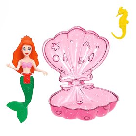 Κούκλα Γοργόνα Mini σε Όστρακο 12 cm 