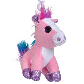 Μπρελόκ Λούτρινος Μονόκερος Ροζ 13cm