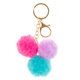 Μπρελόκ 3 Πον Πον Χρωματιστά 10cm Μπρελόκ 3 Πον Πον Χρωματιστά 10cm