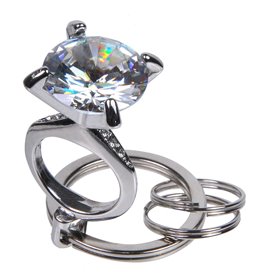 Μπρελόκ Δαχτυλίδι Μονόπετρο Ζιρκόν Μπρελόκ Δαχτυλίδι Μονόπετρο Ζιρκόν