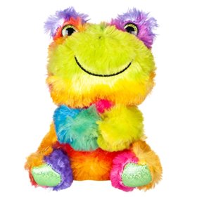 Λούτρινο Βατραχάκι Πολύχρωμο Glitter Μάτια 16 cm