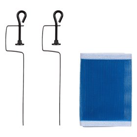 Φιλέ Ping Pong Μπλε με Μεταλλικά Στηρίγματα 130x12cm