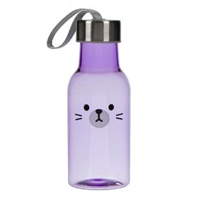 Παγούρι Νερού Πλαστικό Λιλά Αρκούδι 350 ml