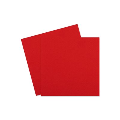 Χαρτοπετσέτες Κόκκινες 33x33 cm - 90 τμχ.