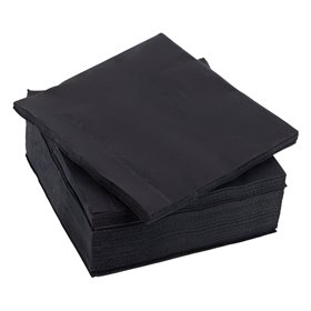 Χαρτοπετσέτες Μαύρες 33x33 cm - 90 τμχ.