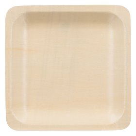 Πιάτο Σερβιρίσματος Ξύλινο 18x18 cm - 6 τμχ.