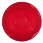 Πιάτο Σερβιρίσματος Φαγητού Γυάλινο Κόκκινο Ανάγλυφα Σχέδια 27.5cm