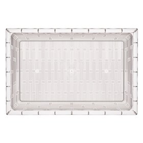 Πιατέλα Πλαστική Ορθογώνια Διάφανη 42x28x3 cm