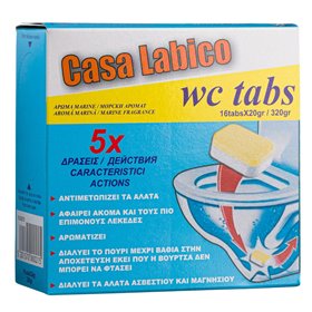 Ταμπλέτες Τουαλέτας 5 Δράσεων 20 g Casa Labico - 16 τμχ.
