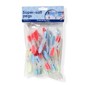 Μανταλάκια Softgrip 18 τμχ.  