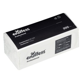 Χειροπετσέτες Λευκές Ζιγκ Ζαγκ Δίφυλλες 21x25 cm Endless - 200 Φ