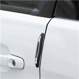 Προστατευτικά Πόρτας Αυτοκινήτου Μαύρα 11 cm - 2 τμχ.