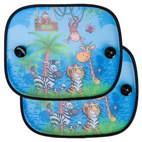 Ηλιοπροστασία Κουρτινάκι Ζώα 44x36 - 2 τμχ.