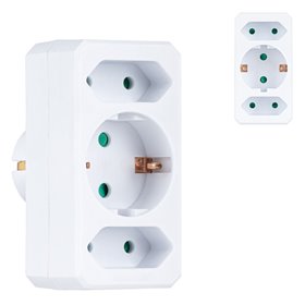 Αντάπτορας Ρεύματος 3 Θέσεων με Παιδική Ασφάλεια 3680W 