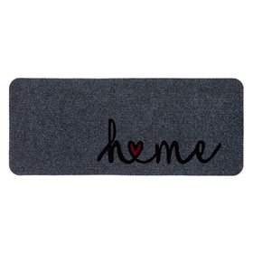Πατάκι - Χαλάκι Σκαλοπατιού Εξώπορτας Γκρι Μοκέτα Home 60x25cm