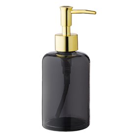 Ντισπένσερ Γυάλινο Μαύρο Χρυσή Αντλία 7.5x17 cm
