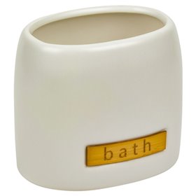 Θήκη Οδοντόβουρτσας Off White Κεραμική Bath 8.5 cm