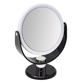 Καθρέφτης με Βάση Λευκό Μαύρο 