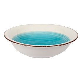 Μπολ Κεραμικό Τυρκουάζ Μπεζ 565 ml