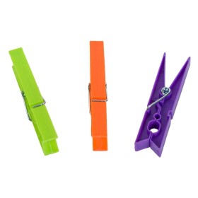 Μανταλάκια Πλαστικά Πράσινο Πορτοκαλί Μωβ 8.5 cm - 36 τμχ. Μανταλάκια Πλαστικά Πράσινο Πορτοκαλί Μωβ 8.5 cm - 36 τμχ.