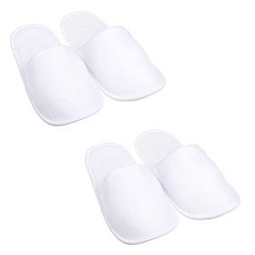 Παντόφλες Μπάνιου Ανδρικές Λευκές 2 ζευγ. - One Size Παντόφλες Μπάνιου Ανδρικές Λευκές 2 ζευγ. - One Size