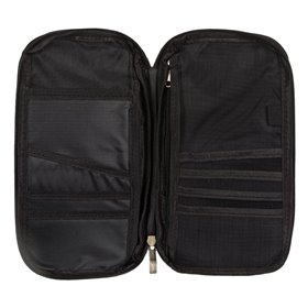 Θήκη Ταξιδιωτικών Εγγράφων Μαύρη 13x24 cm