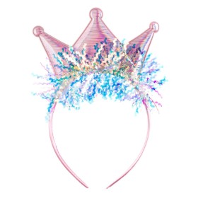 Στέκα Μαλλιών Παιδική Ολογραφική Κορώνα Tinsel