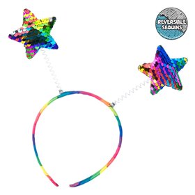 Αποκριάτικη Στέκα Παιδική Πολύχρωμη Αστεράκια Μαγικές Παγιέτες