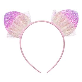 Στέκα Μαλλιών Αυτάκια Τούλι Glitter