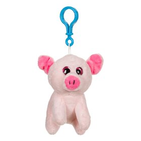 Μπρελόκ Λούτρινο Γουρουνάκι Ροζ 10 cm