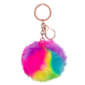 Μπρελόκ Πον Πον Έντονα Χρώματα 8cm Μπρελόκ Πον Πον Έντονα Χρώματα 8cm