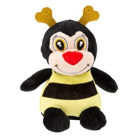 Λούτρινη Μελισσούλα Κίτρινη Glitter Αυτάκια 15x12x16 cm