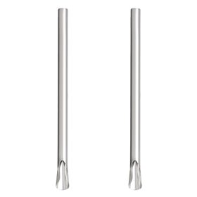 Καλαμάκια Μεταλλικά Επαναχρησιμοποιούμενα Bubble Tea για Γρανίτες &amp Smoothies 15x214mm - 2 τμχ.