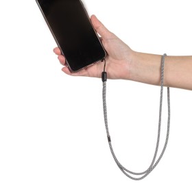 Αξεσουάρ Κολιέ Κινητού Μαύρο Στριφτό 50 cm