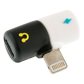 Αντάπτορας για Ταυτόχρονη Αναπαραγωγή Μουσικής &amp Φόρτισης (8 Pin)