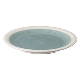 Πιάτο Φρούτου Κεραμικό Εκρού Σιέλ Σπείρα 19 cm